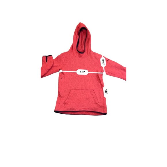 Nike Hypernatural Fleece Pullover Knit‎ Hoodie in Heather Red Size Small - Picture 6 of 6